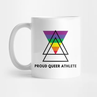 Proud Queer Athlete (Black text) Mug